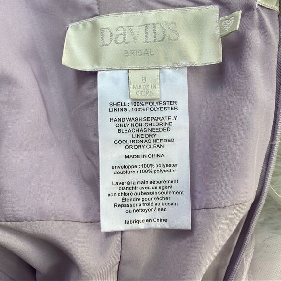 David’s Bridal strapless Chiffon bridesmaids dress - Picture 8 of 9